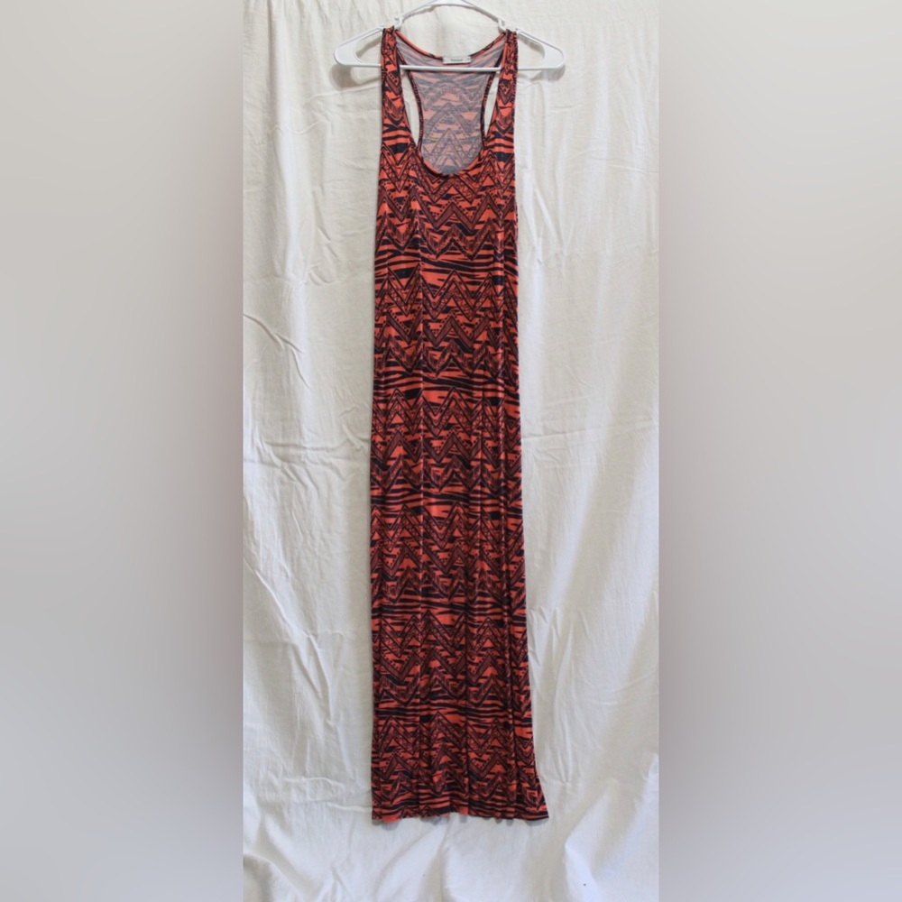 Orange and blue sundress